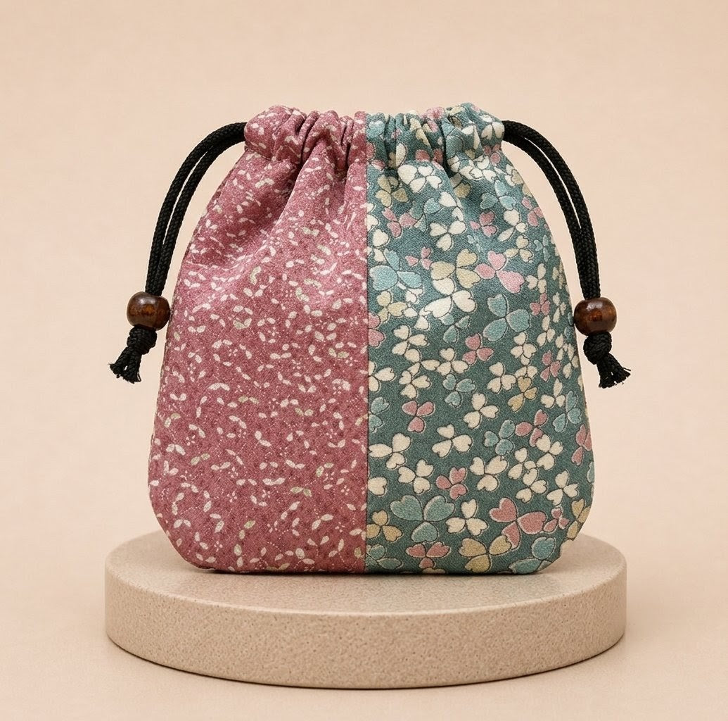 Mix Sakura Kimono x Pouch bag