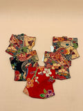 Coasters | Shirt-Shaped Kimono Design | Housewarming Gift | Set of 5 Drink Coaster Set
