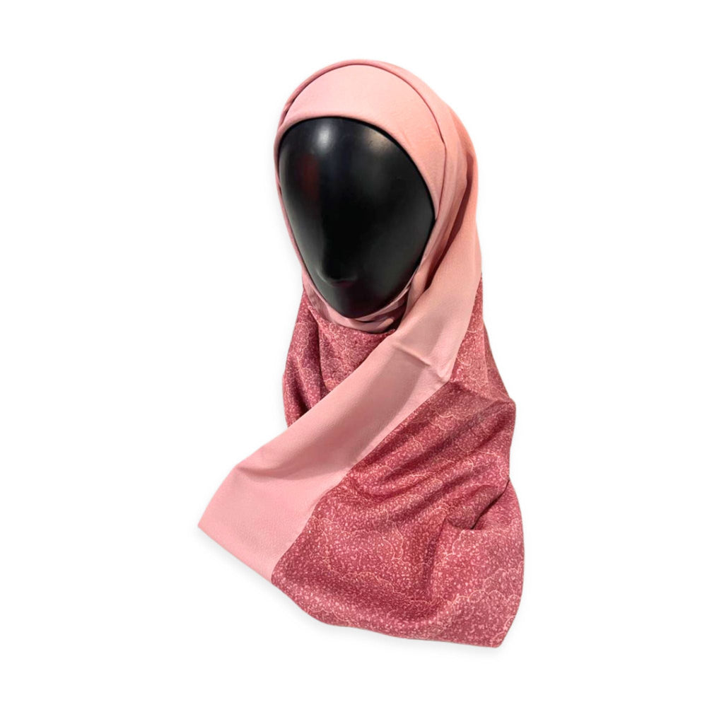 Blush & Rose Pink Theme Silk Kimono x Hijab
