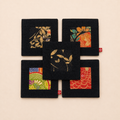 Japanese Kimono Design Coaster Set of 5 – Elegant Housewarming Gift for Drinks & Home Décor