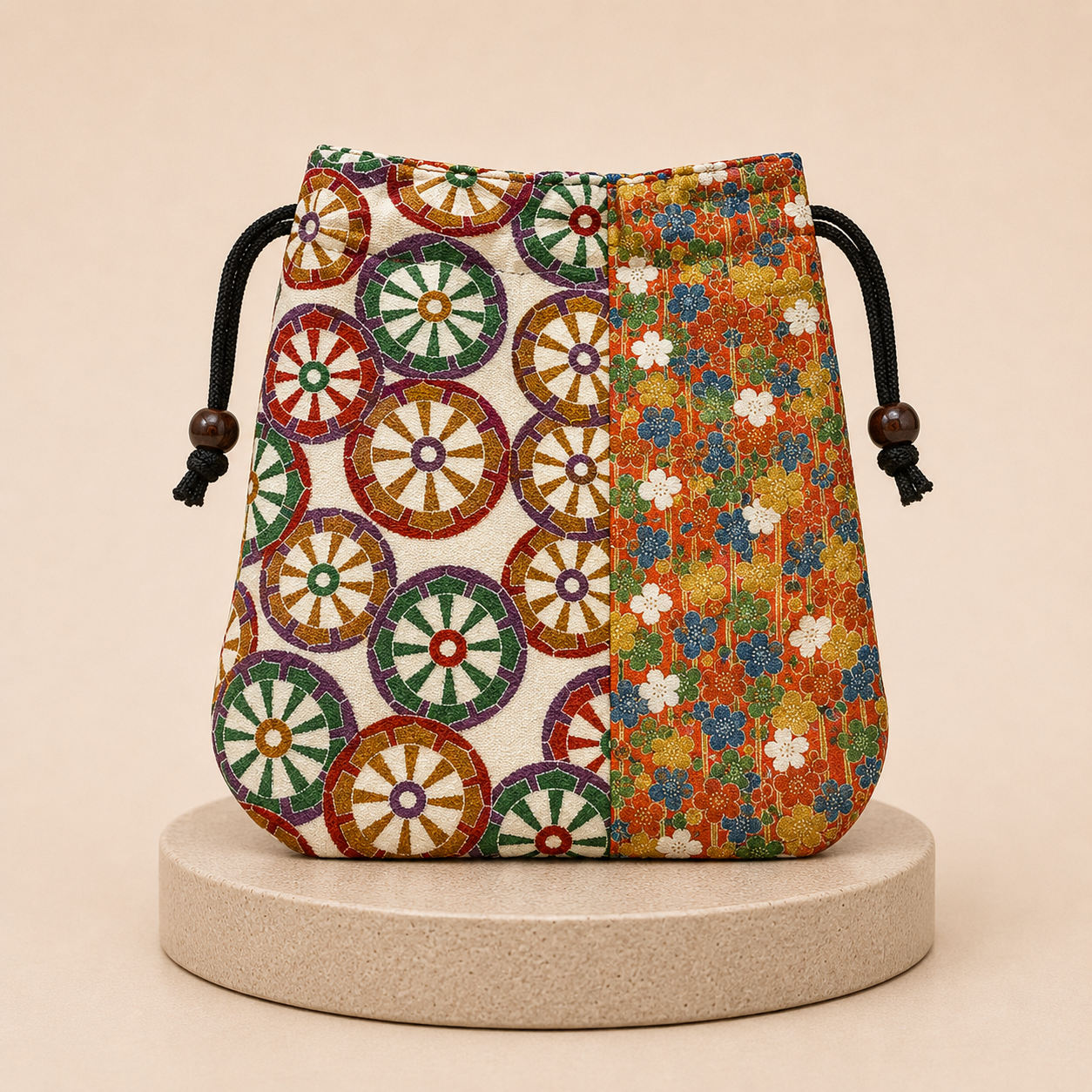 Hana Sakura Kimono x Pouch Bag