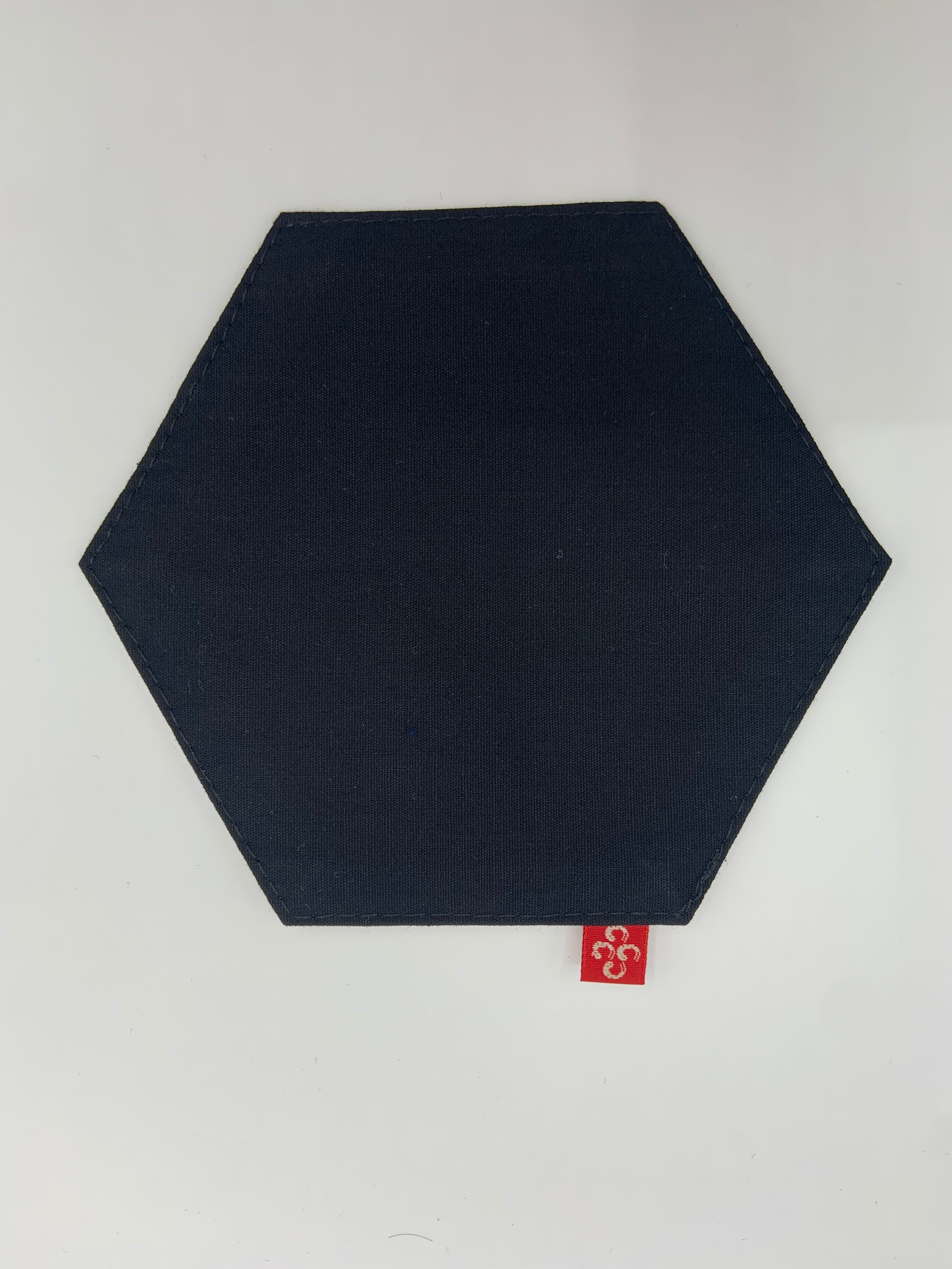 Hexagon Kimono Art Drink Coasters – Set of 5 (Housewarming Gift)