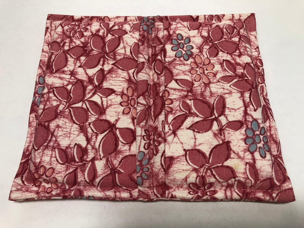 Floral patterned fabric on a white background