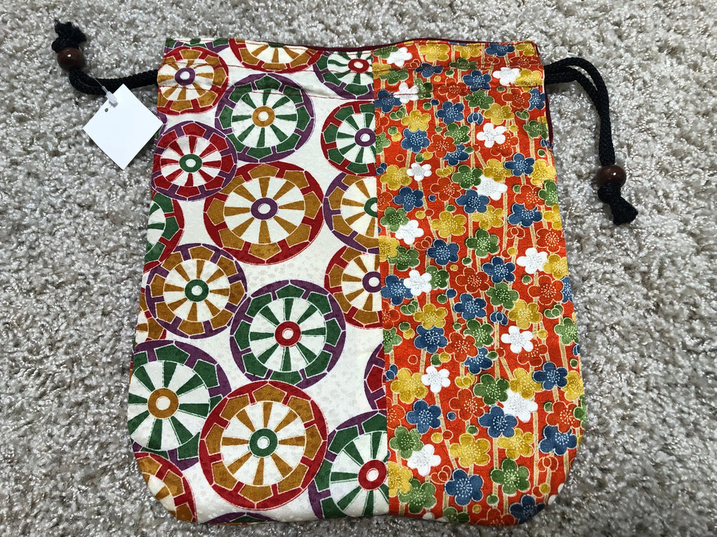 Hana Sakura Kimono x Pouch Bag