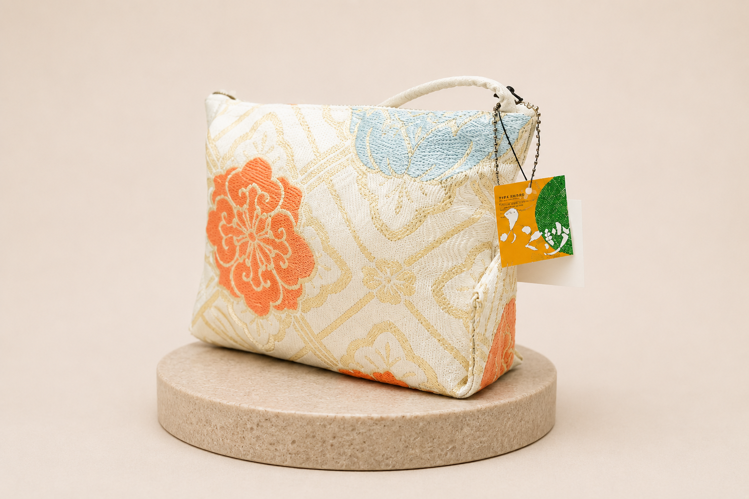 Kimono x Handbag Chrysanthemum White